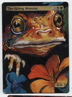 The Gitrog Monster Altered Art Mtg Hand Painted Card Commander - Image 1