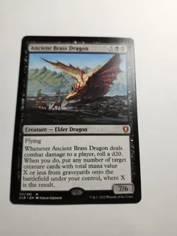 Magic: The Gathering Ancient Brass Dragon Mythic Rare Black 111/361 - Image 1
