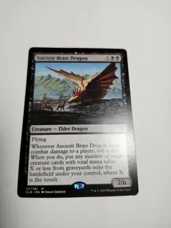 Magic: The Gathering Ancient Brass Dragon Mythic Rare Black 111/361 - Image 2