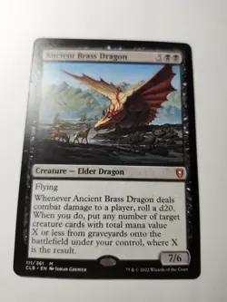 Magic: The Gathering Ancient Brass Dragon Mythic Rare Black 111/361 - Image 3