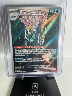 Pokemon TCG Clawitzer 141/132 Illustration Rare Me01: Mega Evolution Holo - NM - Image 1