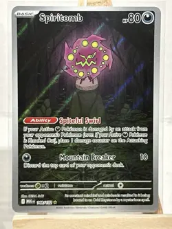 2025 Near Mint Pokemon Spiritomb IR 148/132 Mega Evolution NM Illustration Rare - Image 1