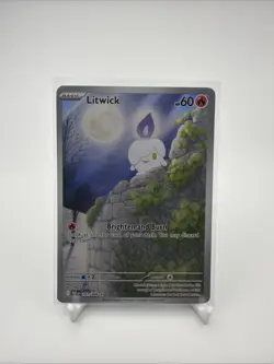 Pokemon Scarlet & Violet White Flare Litwick 101/086 Illustration Rare - Image 1