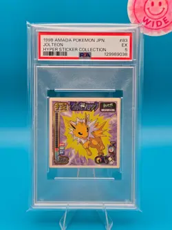 PSA 5 - 1998 AMADA POKEMON JAPANESE HYPER STICKER COLLECTION 83 JOLTEON - Image 1