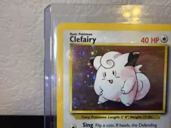 Pokemon TCG Clefairy 5/102 Holo Rare Unlimited Base Set HP/MP (1999) - Image 3