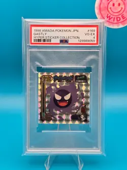 PSA 4 - 1998 AMADA POKEMON JAPANESE HYPER STICKER COLLECTION 169 GASTLY - Image 1