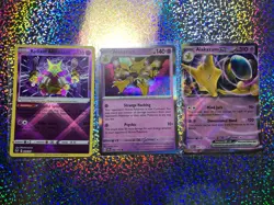 Pokemon TCG Alakazam: 059/195 Radiant; Double Rare 065/165 ex; Holo 082/167 - Image 1