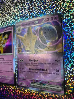 Pokemon TCG Alakazam: 059/195 Radiant; Double Rare 065/165 ex; Holo 082/167 - Image 3