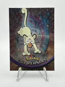 2000 Topps Chrome Pokemon Series 1 Persian #53 Holo Foil NM - Image 1