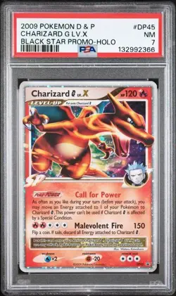 Charizard G Lvl X Black Star Promo Pokemon Diamond & Pearl PSA 7 - Image 1