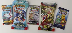 Pokemon TCG Scarlet & Violet Booster Pack Lot - Sealed (5 Packs) - Image 1