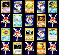 Pokemon 1996 1999 Vintage Base Set 10 Card Lot Old Back Japanese ALL NEAR MINT - Image 1