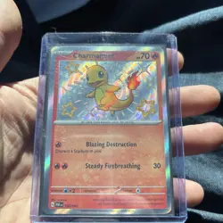 Pokemon TCG Paldean Fates Charmander Holo Card 109/091 Shiny Rare Baby Shiny NM - Image 1