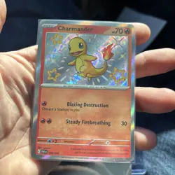 Pokemon TCG Paldean Fates Charmander Holo Card 109/091 Shiny Rare Baby Shiny NM - Image 2