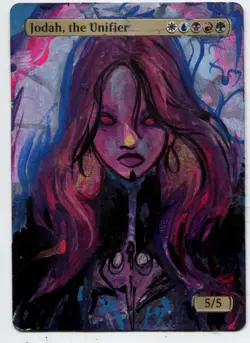 Jodah the Unifier Altered Art Mtg Hand Painted Card Commander - Image 1