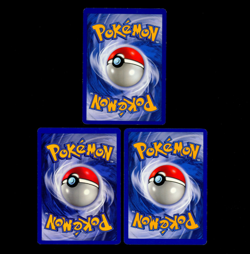 1999 Pokemon BULBASAUR CHARMANDER & SQUIRTLE Base Set OC ERROR Cards Lot WotC EX - Image 2