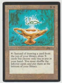 MAGIC THE GATHERING ALADDINS LAMP ARABIAN NIGHTS EDITION Regular LIGHTLY PLAYED - Image 1