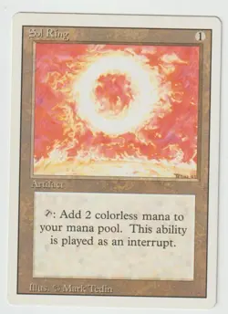 MAGIC THE GATHERING SOL RING REVISED EDITION Regular MTG LIGHTLY PLAYED - Image 1