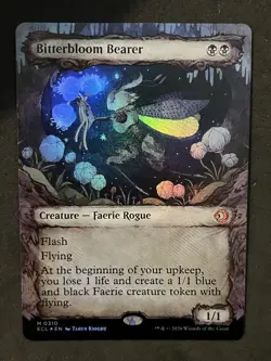 Bitterbloom Bearer (Showcase) FOIL Mythic 0310 MtG Lorwyn Eclipsed NM - Image 1
