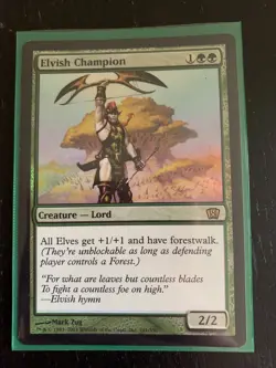 Foil Elvish Champion played 8th edition MTG - Image 1