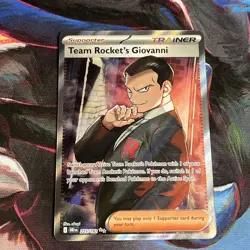 Team Rocket's Giovanni 225/182 Sv10: Destined Rivals Pokemon Card - Image 1