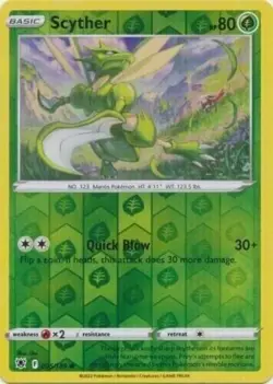 Pokemon - Scyther - 004/192 - Reverse Holo - Rebel Clash - NM/M - Image 1
