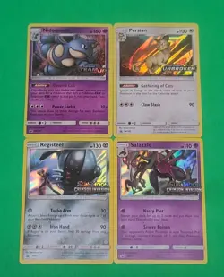Pokemon Alternate Art Prerelease Holo Cards Lot Of 4 Team Up, Unbroken Bonds NM+ - Image 1
