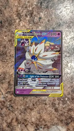 Solgaleo & Lunala GX 75/236 Sm-Cosmic Eclipse Holo Pokemon Card - Image 1