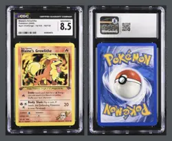 Pokemon TCG Growlithe, 2000 Gym Challenge, First Edition 62/132 CGC 8.5 - Image 1