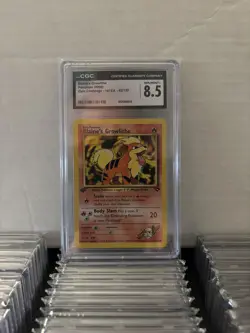 Pokemon TCG Growlithe, 2000 Gym Challenge, First Edition 62/132 CGC 8.5 - Image 2