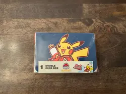 Pokemon World Championships 2025 Exclusive Double Deck Box Varsity Pikachu - Image 1