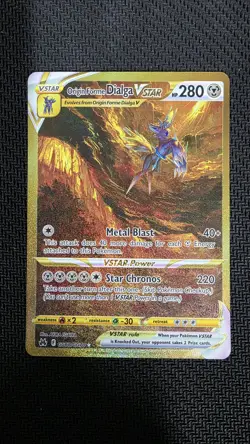 ORIGIN FORME DIALGA VSTAR GG68/GG70 POKEMON CROWN ZENITH HOLO RARE GOLD - Image 1
