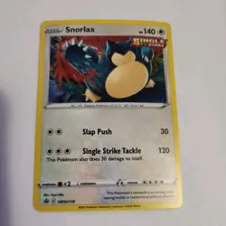 Pokemon Snorlax SWSH119 Sword & Shield Black Star Promo Holo NM NEVER PLAYED - Image 1