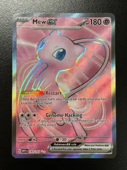 Pokemon TCG - Mew ex - Scarlet & Violet 151 193/165 Ultra Rare Full Art Holo - Image 1