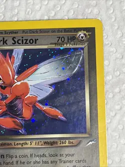 Dark Scizor 9/105 Neo Destiny Holo MP Pokemon Card WOTC Vintage - Image 3