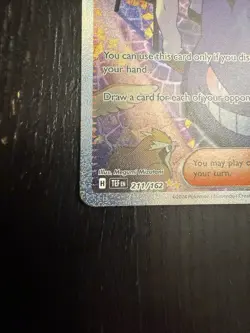 Pokemon Morty's Conviction 211/162 SV05 Trainer Full Art Holo Special Rare Card - Image 5