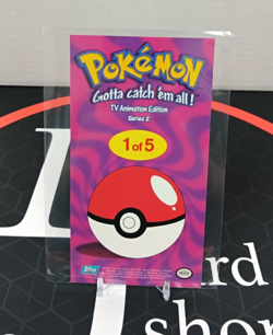 Pokemon Topps TV Animation Edition Series 2 1 of 5 Jumbo Holo Pokemon Card T1 - Image 2