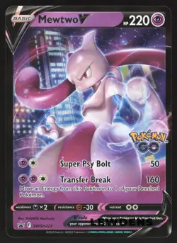 Mewtwo V - SWSH223 - Full Art - SWSH Black Star Promo - Pokemon Card - Image 1