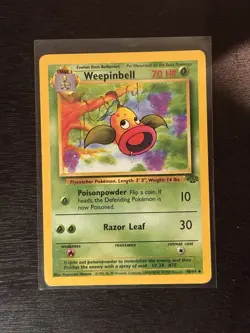 Weepinbell 48/64 - Jungle Set - Regular Pokemon Card - Lightly Played - Image 1