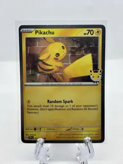 2026 Pokemon Pikachu Stamped Pokemon Day 30th Anniversary Promo Card 051/162 - Image 1