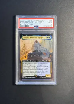 2023 Magic Lord Of The Rings 0089 Gandalf Extended Art PSA 9 Pop 3 Only 1 Higher - Image 1
