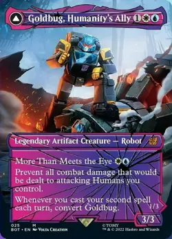 Goldbug, Humanity's Ally // Goldbug, Scrappy Scout (Shattered Glass) [Transform - Image 1