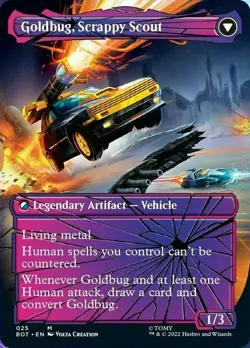 Goldbug, Humanity's Ally // Goldbug, Scrappy Scout (Shattered Glass) [Transform - Image 2