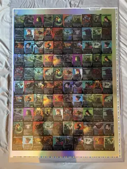 MTG UNCUT SHEET: Commander Masters (CMM) Rare Full-Art/Framebreak/Showcase FOIL - Image 1