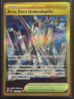 Area Zero Underdepths 174/142 - Gold Secret Rare Stellar Crown Pokemon TCG - NM - Image 1