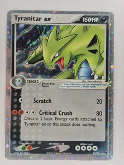 Tyranitar ex 17/17 Ultra Rare Holo POP Series 1 Pokemon TCG HP - Image 1