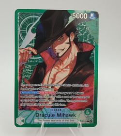 Dracule Mihawk OP14-020 L Foil The Azure Sea's Seven One Piece TCG - Image 2