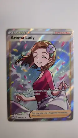 Aroma Lady 199/203 Evolving Skies NM Full Art Ultra Rare Pokemon Card - Image 1