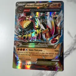Pokemon Primal Groudon EX Holo Rare Art TCG Card 86/160 Primal Clash 2014 - Image 1