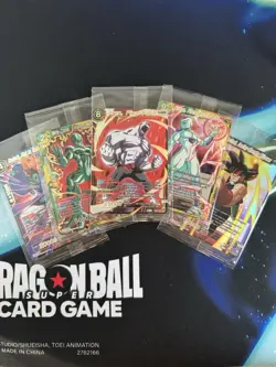 🌟Super Rare 5 SEALED Card Lot | History Of Z | Dragon Ball Super Masters - Image 1